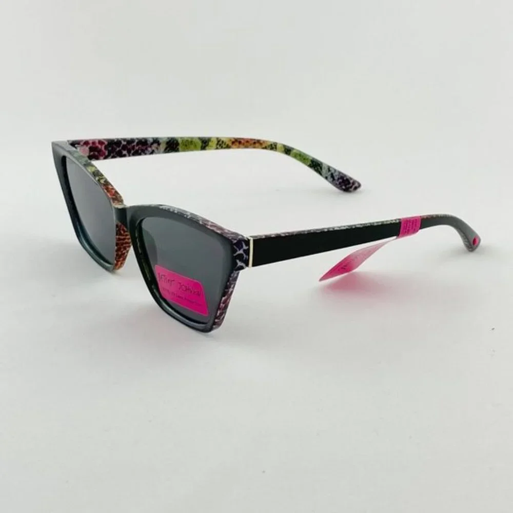 Betsey Johnson Black Rainbow Snake Sunglasses